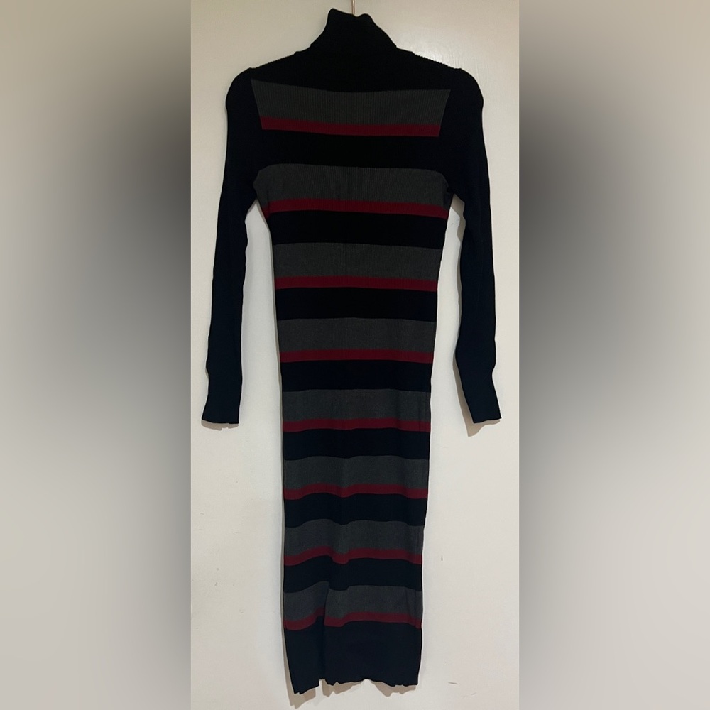 Women’s Rocorose Striped Long Sleeve Sweater Dress